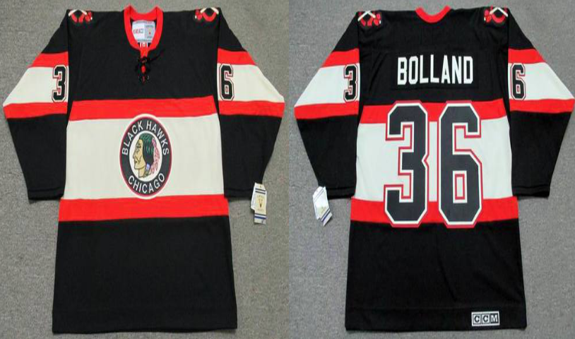 2019 Men Chicago Blackhawks #36 Bolland black CCM NHL jerseys